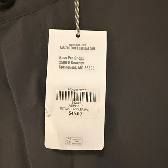 Bass Pro Shops Charcoal Chinos - Picture 4 of 8